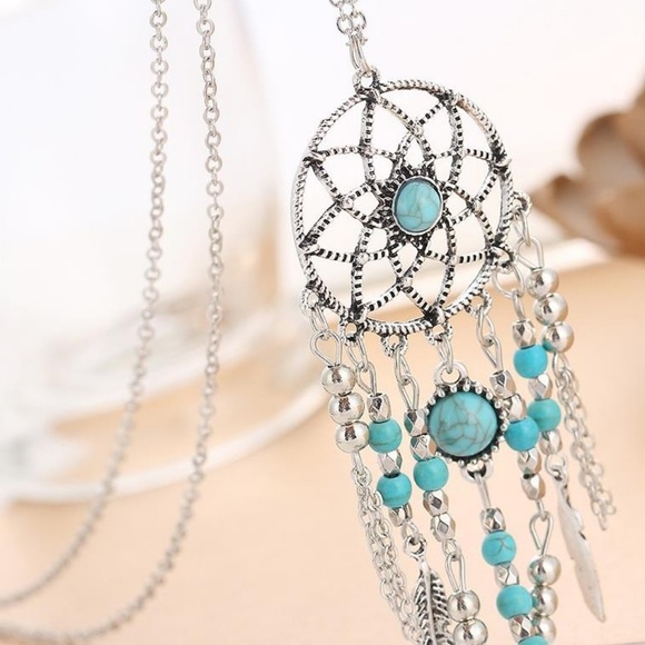 NEW turquoise dream catcher necklace - Picture 2 of 5